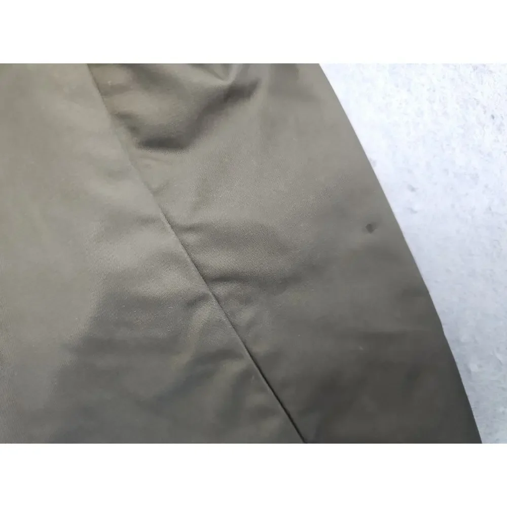 Levi's Army Green Water Resistant Hooded Rain Jacket Mens Sz Large Hunting